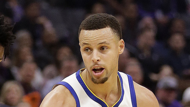 Stephen Curry interviewed an astronaut after his comments about the moon landing.