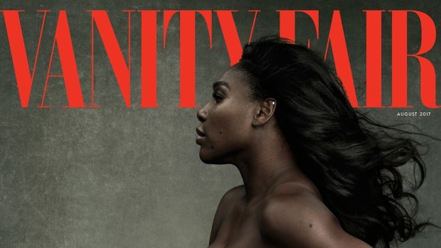 Serena Williams on the cover of August's Vanity Fair.