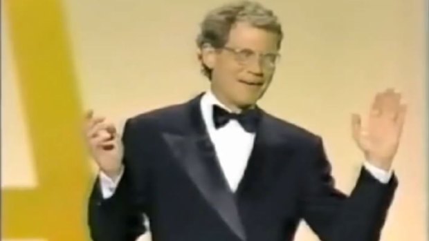 1995 Oscars: 'Oprah ... Uma ... Uma ... Oprah' David Letterman makes his not-so confident host debut.