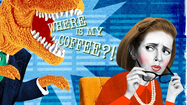 Sexist dinosaurs still walk the halls of some offices.