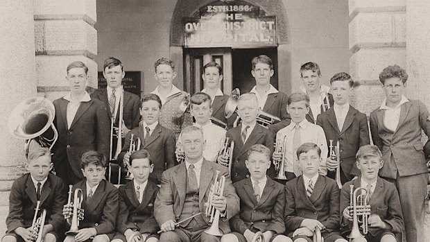 The Beechworth School Band in 1931, one of many supported by the Gillies Bequest.