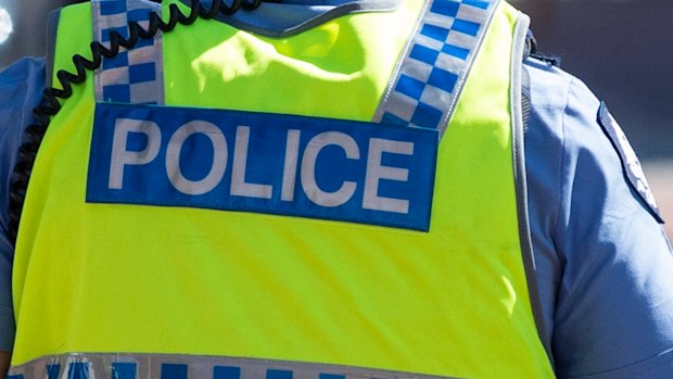 The man was taken to hospital.