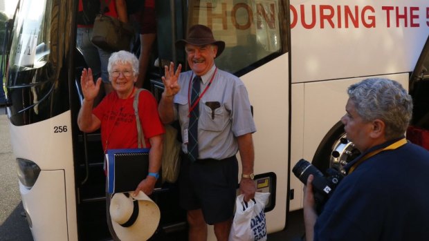 Original freedom riders ready to go.