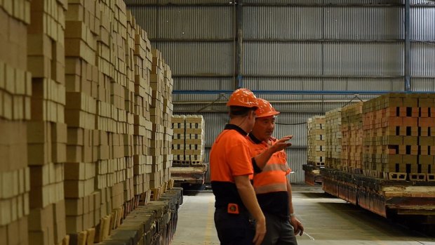 Austral Bricks in Plant No 1 NSW at Horsley Park, Sydney.