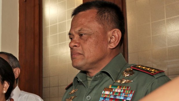 General Gatot Nurmantyo (right) is a leading voice of nationalist posturing.