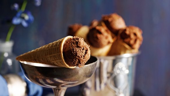 Chocolate mousse ice-cream.