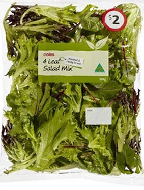 One of the Coles salads included in the recall. 