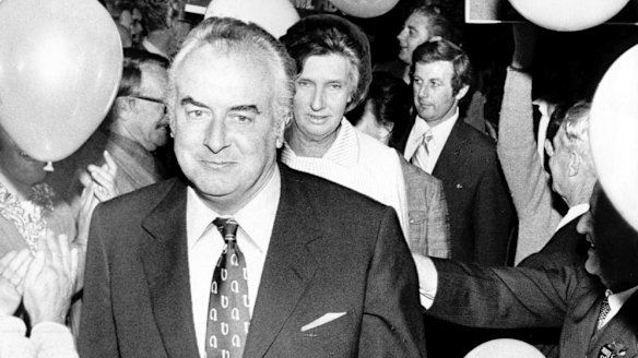 Campaigning during the 1974 election.