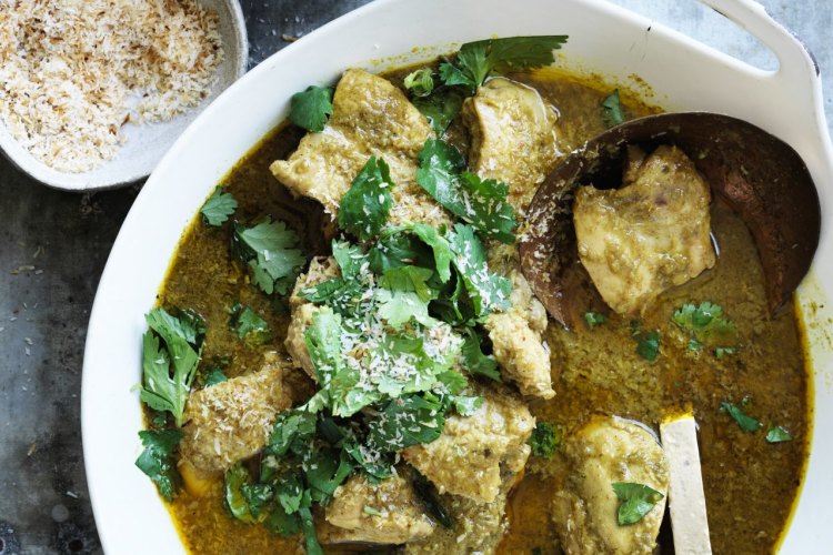 Adam Liaw's coconut and coriander chicken curry.