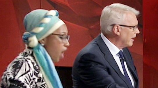 Yassmin Abdel-Magied was a panellist in a fiery Q&A, with her Anzac Day post bearing the brunt of much ire.