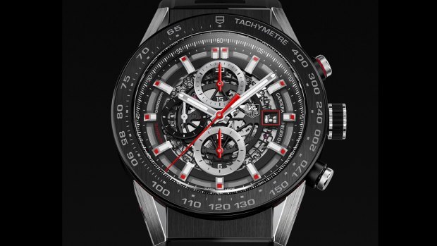 The Tag Heuer Carrera Heuer 01 could preview the styling of the company's first smart watch.