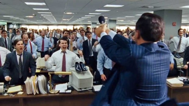 2016 will be a good year in some sectors of the finance industry. Leonardo di Caprio in a scene from <i>The Wolf of Wall Street</i>.