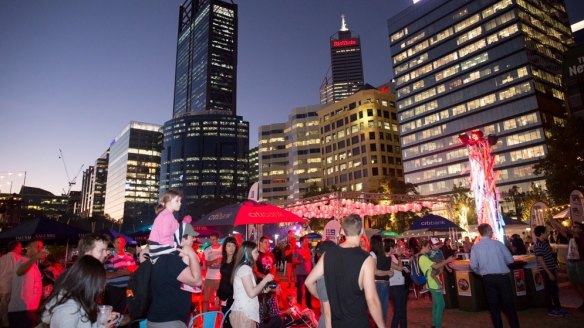 Perth Night Noodle Markets at Elizabeth Quay.