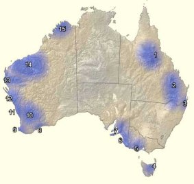 Eight of Australia's 15 listed biodiversity hotspots are located in WA. 