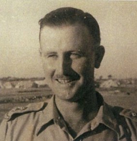 Alan Macfarlane, war veteran, as a soldier in World War 2