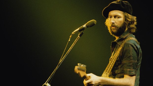 Eric Clapton where he was most at ease – on stage.