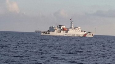 A Chinese Coast Guard vessel has intervened in a Natuna Sea dispute.
