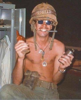 Don Barnby on his 21st birthday in Vietnam.