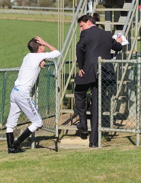 Danny Nikolic speaks with chief steward Terry Bailey in September 2012.