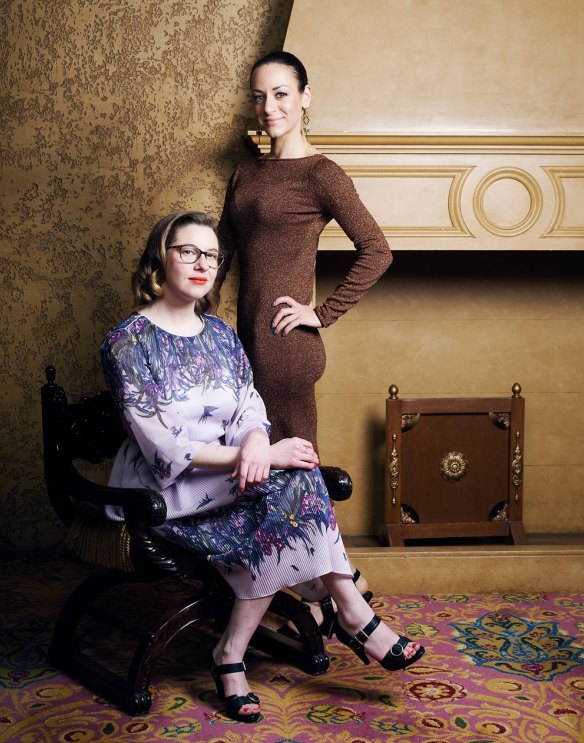 Epicure Espresso columnist Nola James (seated) and The Age Melbourne Fashion and Lifestyle Editor, Melissa Singer.