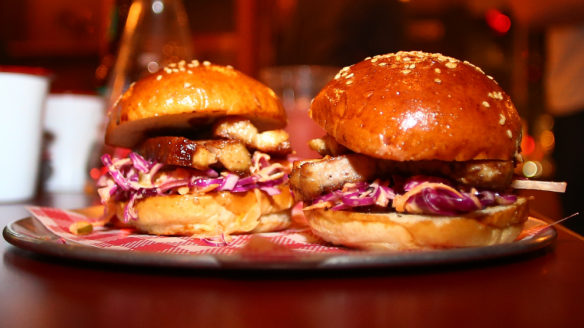 Mini Luisiana slow braised pork bun at Dr Faustus. Photo: Supplied