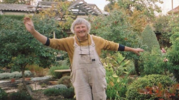 Barbara Maund in her Castlemaine garden: "I was always happy to listen to advice, then I would weigh up the pros and cons and make up my own mind."
