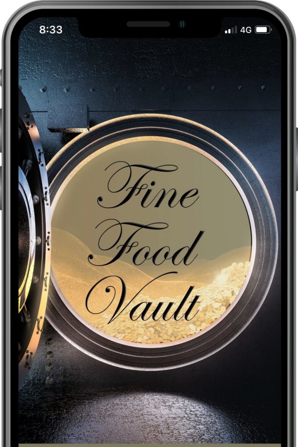 Steaks are ordered using the Fine Food Vault app.