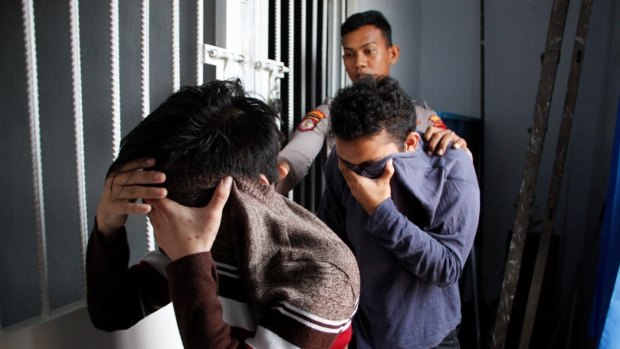 The two men were found guilty of gay sex under Aceh's sharia-inspired laws.