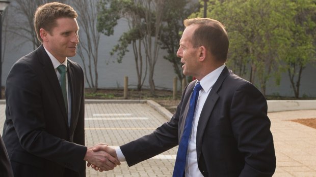 Andrew Hastie has Tony Abbott's support for Canning.