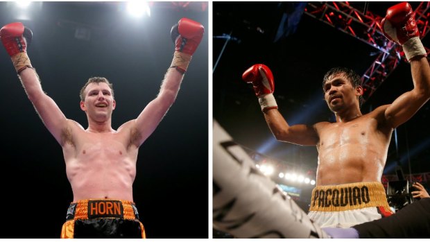 Hornet v Pacman: Jeff Horn will likely fight Manny Pacquiao in Australia.