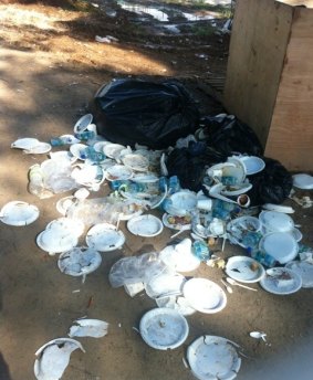 A photo of rubbish taken by Nicole Judge on Manus Island.