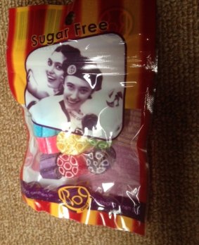The Roc Candy sugar free showbags sells for $14.