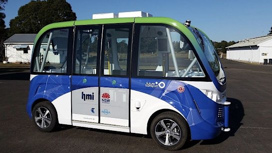 The trial of the automated shuttle bus will start later this month. 