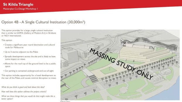 St Kilda Triangle site: build new NGV gallery here, Port Phillip