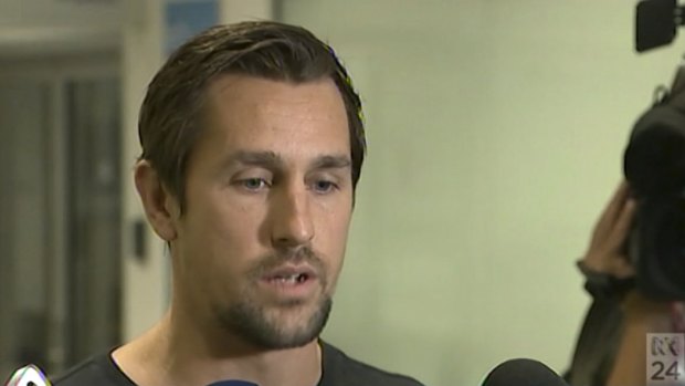 Clear-headed: Mitchell Pearce on Sunday.