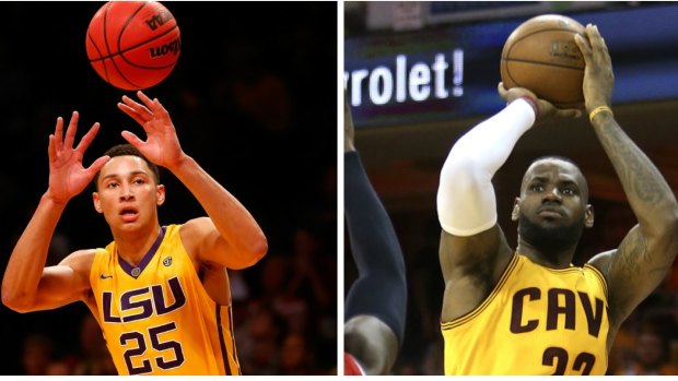Apprentice and master: Ben Simmons and LeBron James.