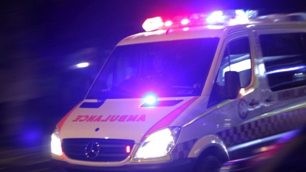 An ambulance officer was allegedly punched in the chest on the Gold Coast.