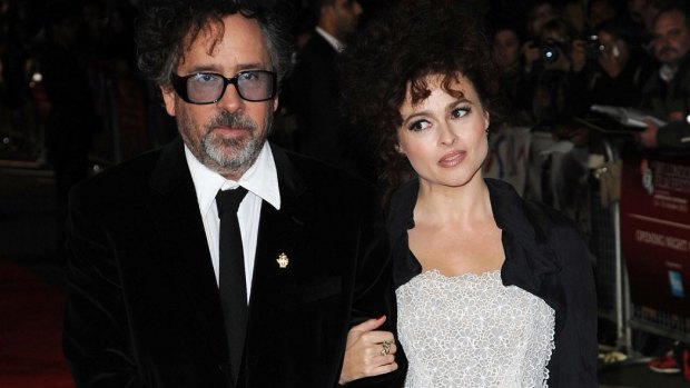 A separate arrangement: Tim Burton and Helena Bonham Carter.