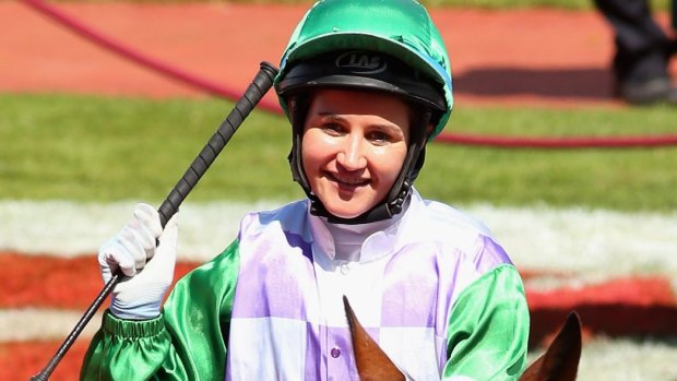 Payne makes history as the first woman to ride a horse to Melbourne Cup victory.