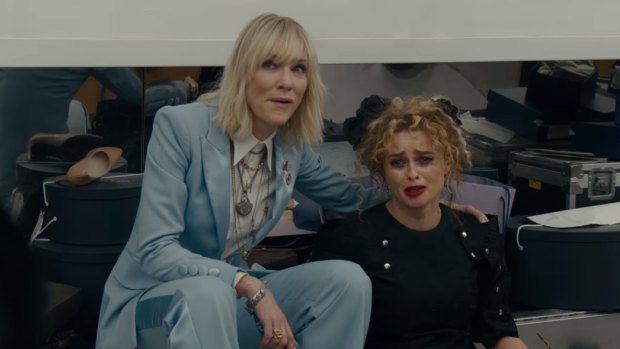 Blanchett with Helena Bonham Carter in the movie, out June 8.