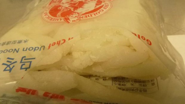 The drugs were in bags labelled "Udon Noodles".