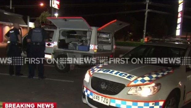 A man was knocked unconscious in a car park outside a KFC restaurant at Morayfield on Wednesday night.