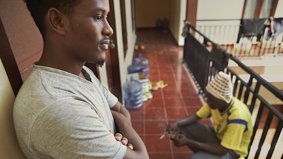 Unable to work, Somali migrants in Indonesia pass their days waiting for UNHCR processing and resettlement at an International Organisation for Migration-funded hostel in Makassar, Indonesia.