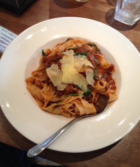 The lamb pappardelle at the Mount Henry Tavern. 