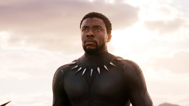 "An incredibly serious and charismatic actor but he also has a deep-seated knowledge and curiosity about African culture": Chadwick Boseman in <i>Black Panther</i>.