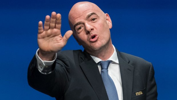 Unequivocal: FIFA president Gianni Infantino lobbied hard for expansion.