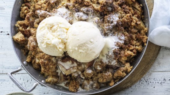 Everything you need to make the streusel topping can be found in your pantry.