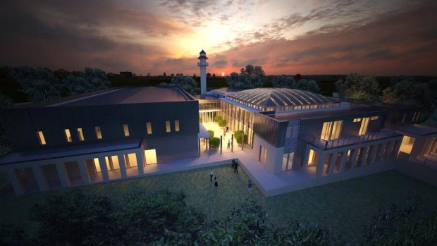 An artist's impression of the proposed mosque in Bendigo.