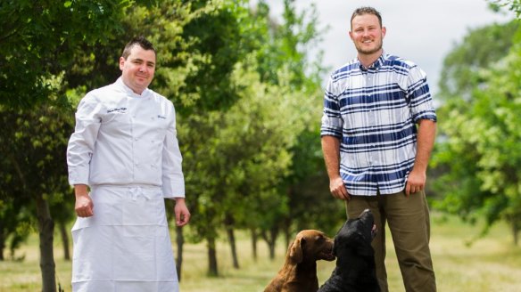 The Funguys: head chef Damian Brabender, and The Truffle Farm's Jayson Mesman.