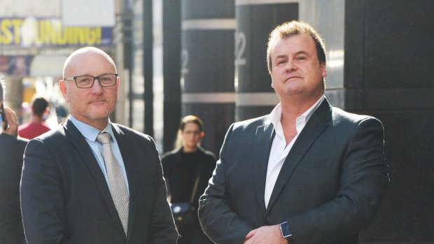 Steven Schultze and Stephen Wilson run a company offering security for victims of family violence.